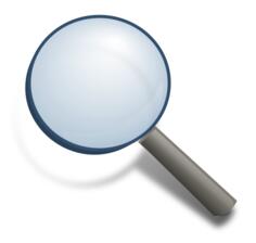 Magnifying glass vector image