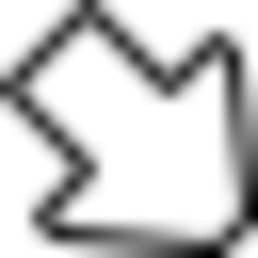 Arrow pointing down right vector image