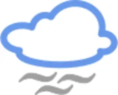 Fog weather symbol vector image