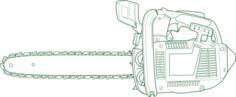 Chain saw vector image