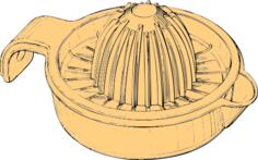 Plastic juicer vector image