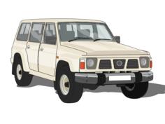 Vector image of sports vehicle