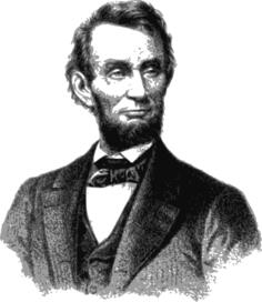 Vector portrait of Abraham Lincoln