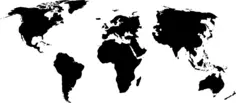 World trade regions vector image