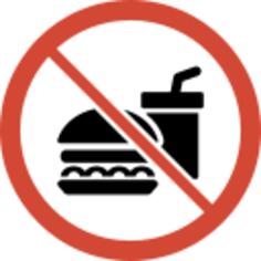 No food or drink sign vector image