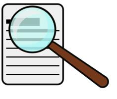 Vector clip art of magnifying glass
