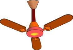 Vector illustration of fan