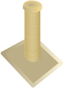 Cat scratching post vector image