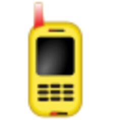 Toy mobile phone phone vector clip art