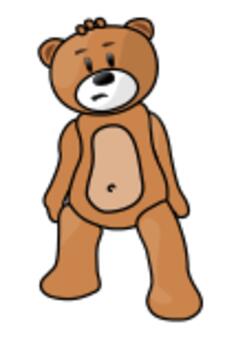 Teddy bear vector clip art