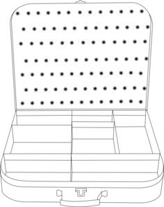 Suitcase vector drawing