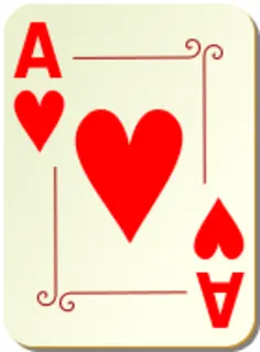 Ace of hearts vector graphics