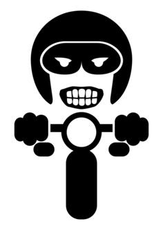 Road king motorbike rider vector image