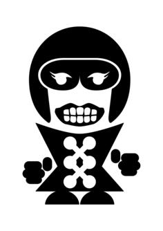 Road queen motorbike rider vector image