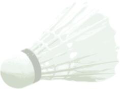 Vector graphics of badminton ball