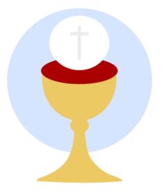 Christian cup of blessing vector image