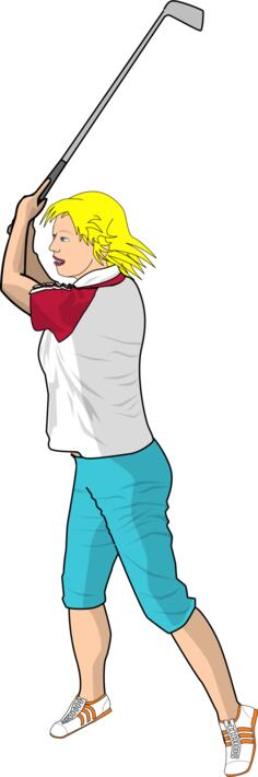 Golfer vector image