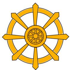Wheel of Law vector image