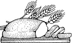 Loaf of bread vector clip art