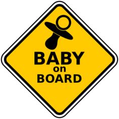 Baby on board sign vector image