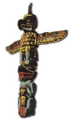 Totem pole vector art