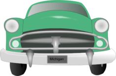 Old car vector drawing