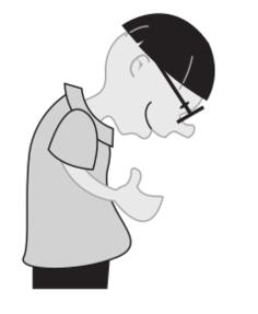 Vector image of kid lending a hand