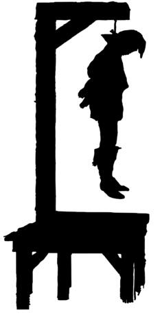 Swinging corpse vector image