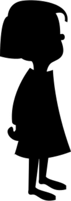 Girl vector silhouette