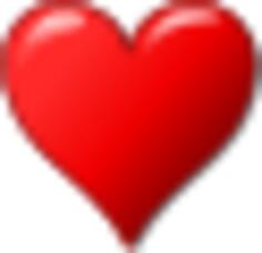 Vector image of glossy heart