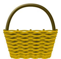 Empty shopping basket vector drawing
