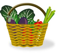 Shopping basket vector illustration