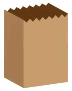 Paper bag vector image