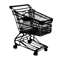 Shopping cart vector image
