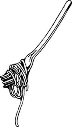 Vector image of spaghetti