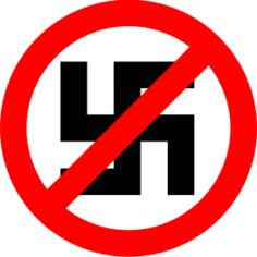 Nazism forbidden vector symbol