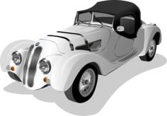 Photo-realistic vintage car vector