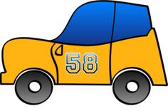 Toy car vector image