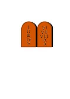 Ten Commandments vector clip art