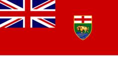 Vector image of flag of Manitoba
