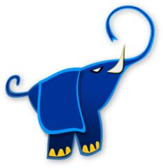 Vector graphics of elephant