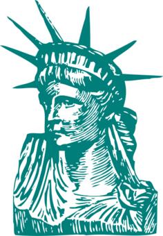 Statue of Liberty vector drawing