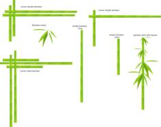 Bamboo vector drawing