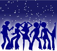Dance party vector graphics