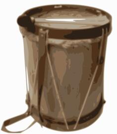 Vector image of drum