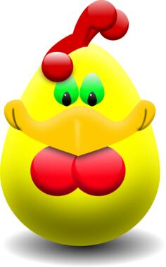 Easter egg hen vector clip art