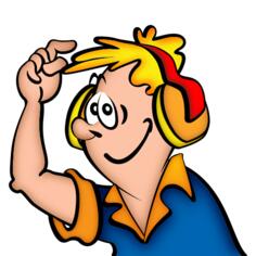 Boy with headphones vector graphics
