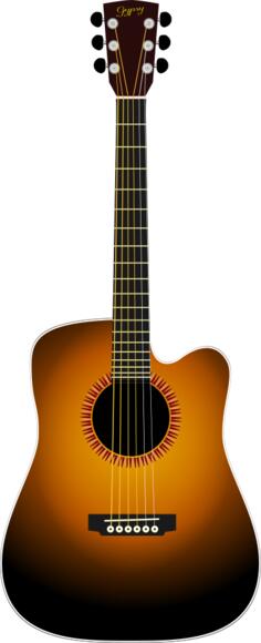 Guitar vector drawing