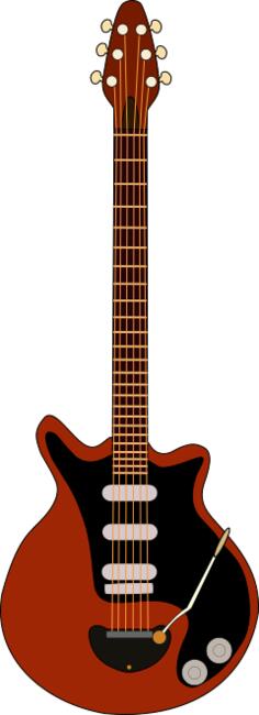 Electric guitar vector clip art