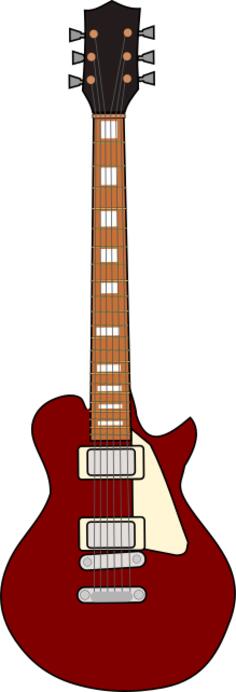 Electric guitar vector image
